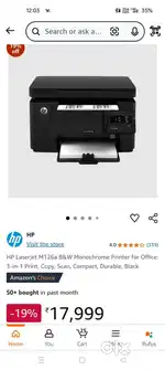 Hp laserjet M126a printer sell new conditions
