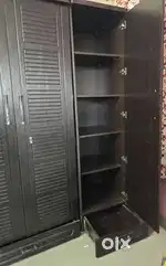 For Sale: 3-Door Fancy Wooden Wardrobe for Bedroom – With Locker