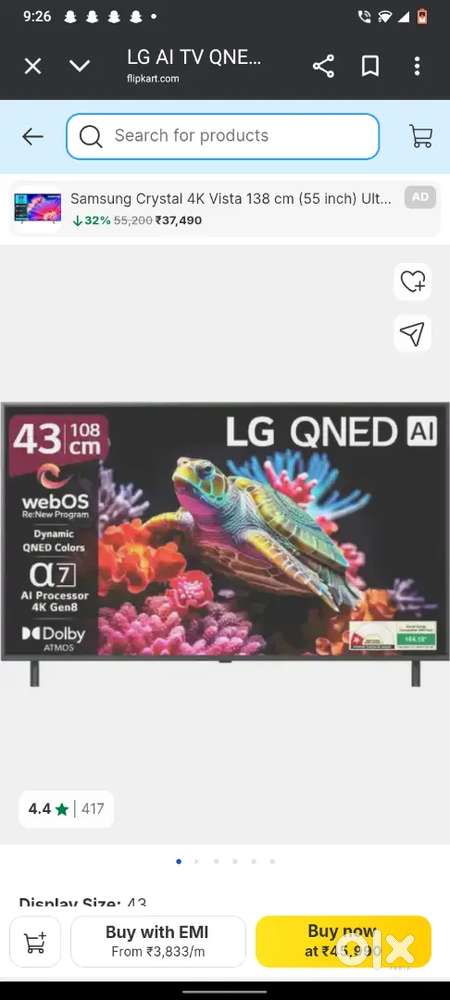 Lg tv 43inch