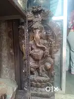 Wooden ganpati 3 ft.