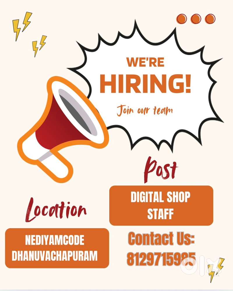 Digital Shop Vaccancy