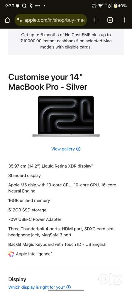 Brand new sealed 2025 Macbook pro m5 256 gb