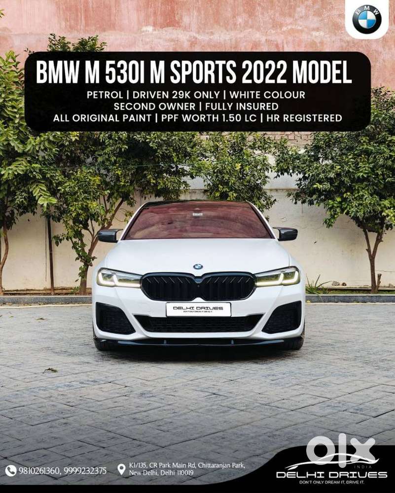 BMW 5 Series 2.0 530i M Sport, 2022, Petrol