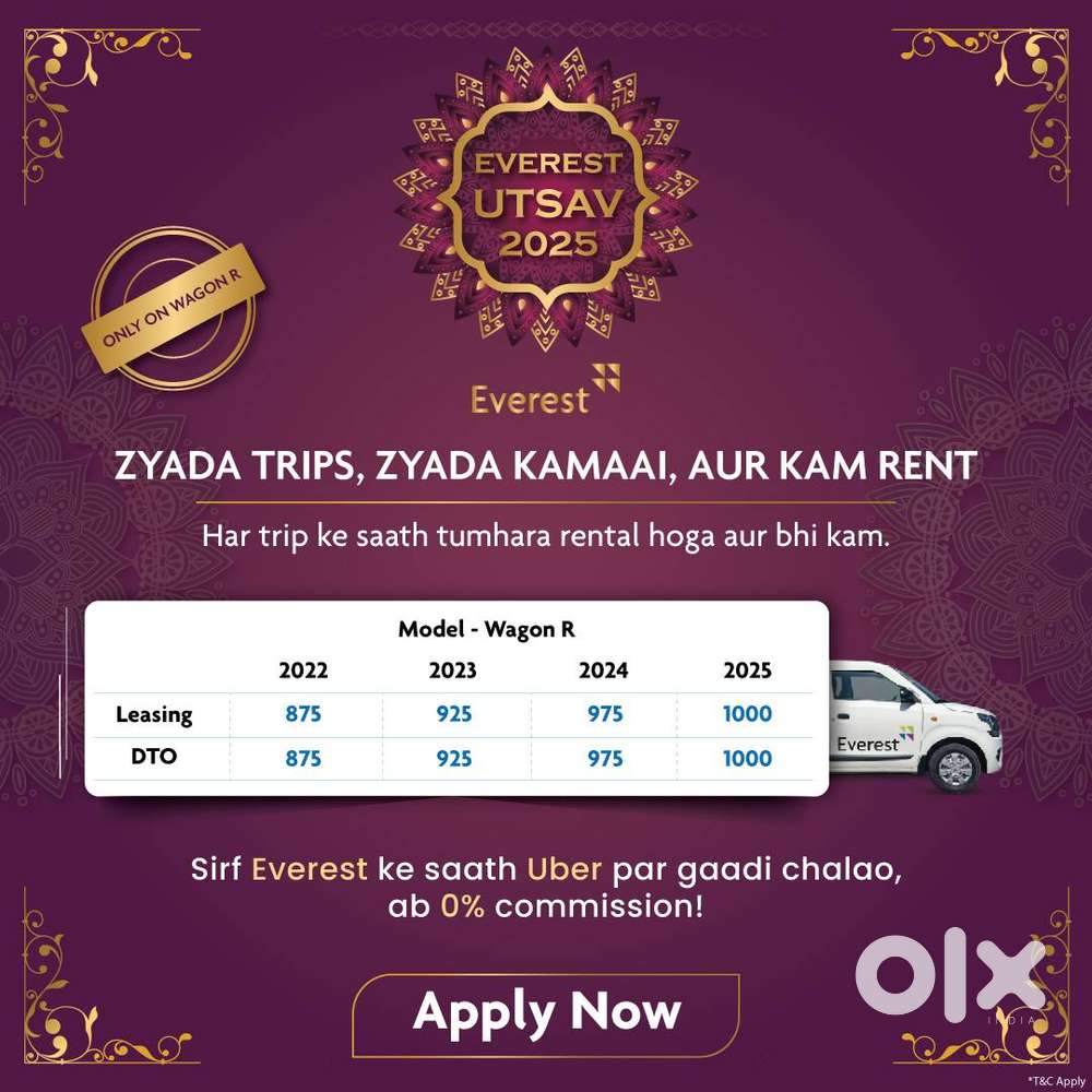 Taxi Driver Wanted to Drive Everest Fleet Cars on Uber