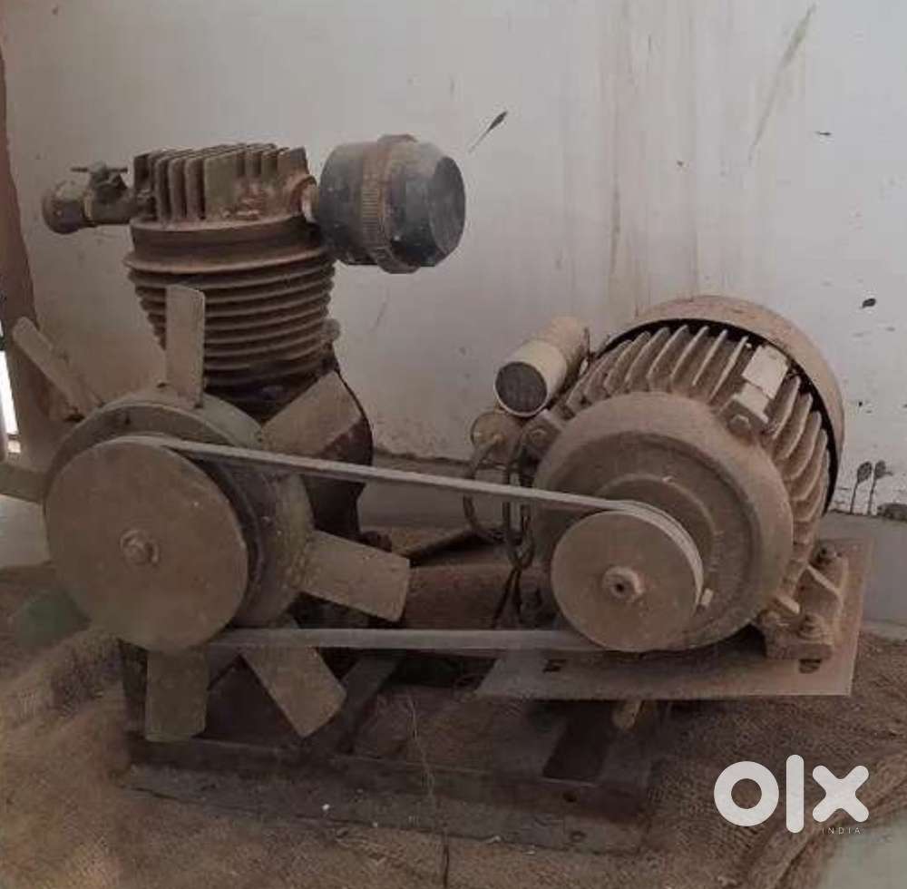 1.5hp compressor motor borewell and half inch black pipe