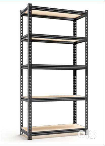 Black Adjustable 5-Shelf Metal Shelving Unit Storage Utility Rack Gara