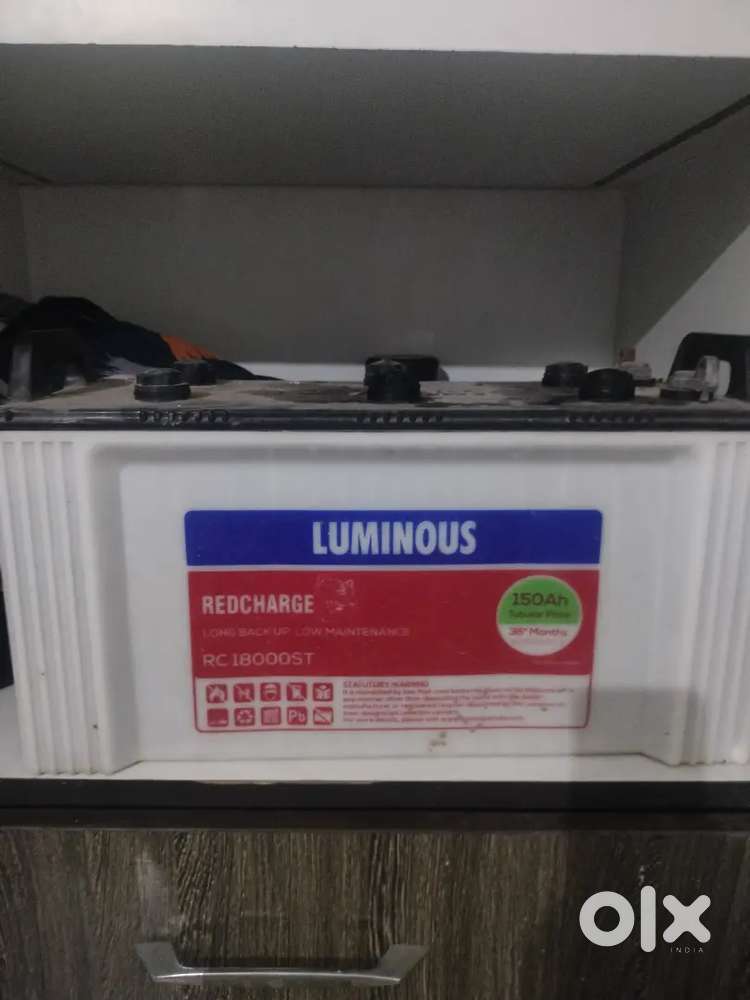 Luminous battery with inverter good condition