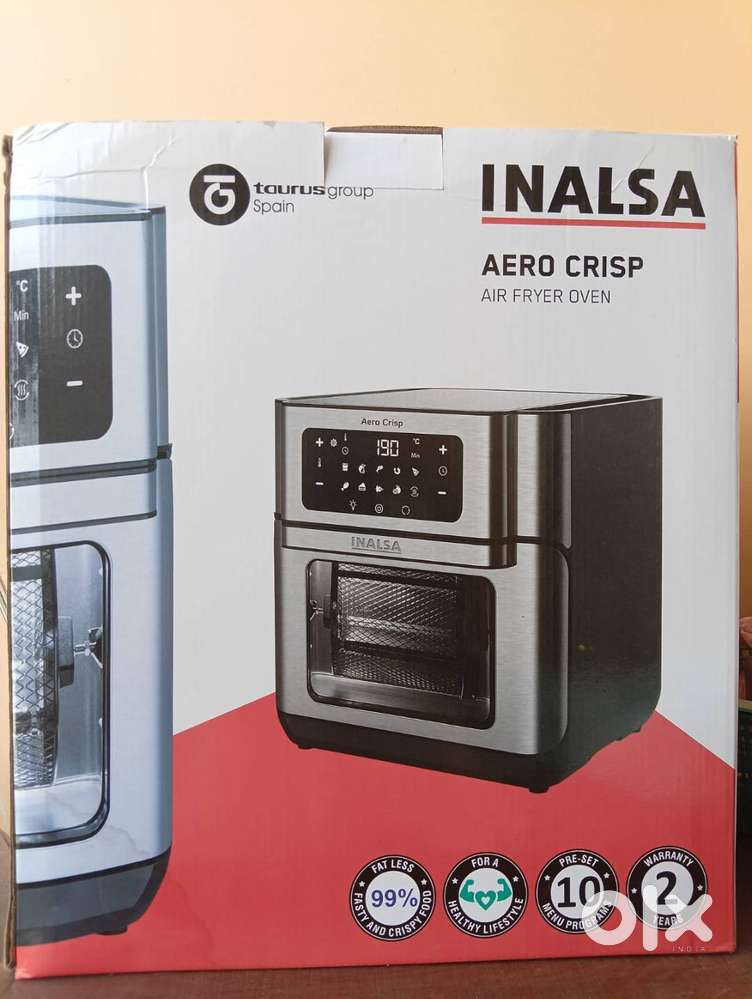 INALSA AeroCrisp 12L Air Fryer Oven (2023 Model) - Under Warranty