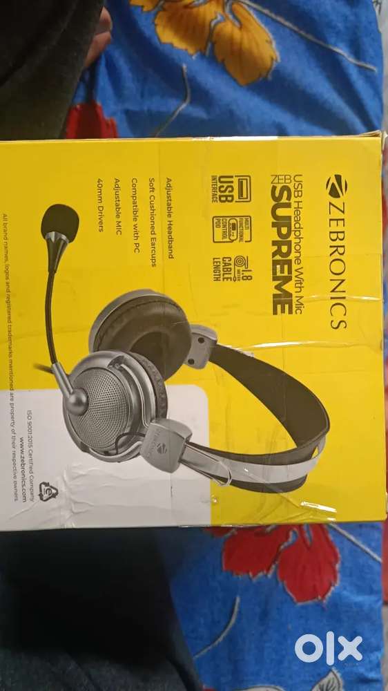 Zebronic headphones usb type