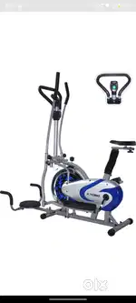 Exercise Bike, KOBO, 1 yr old, Elliptical Steel Wheel with twister