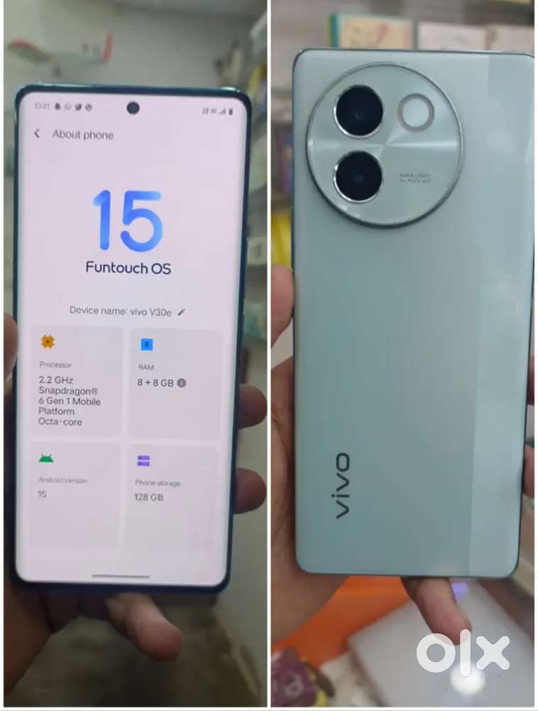 Vivo v 30 e fresh condition curved display complete bill box charger