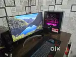 GAMING PC  (CUSTOM BUILD, liquid cooling) WITH MONITOR