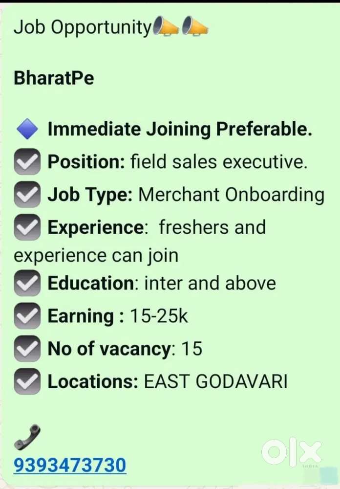 Field sales executive