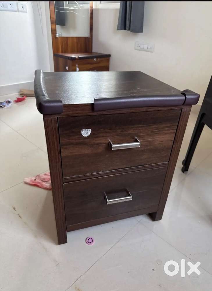 Side table shoe rack folding table and chair up for sale