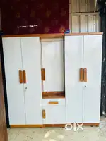 Free transport 5 door wardrobe with mirror