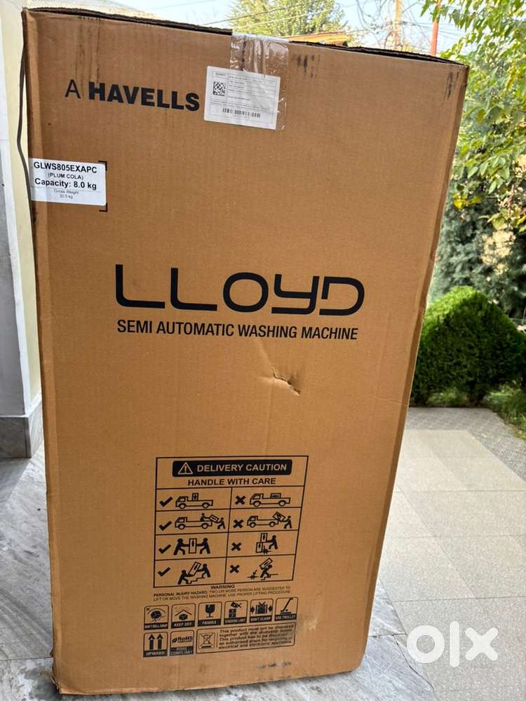 Brand New Lloyd Semi Automatic Washing Machine - 8 kg (Sealed Pack)