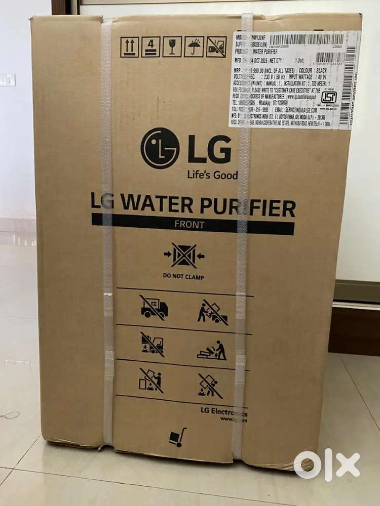 LG ,Model: WW132nf , RO Water purifier