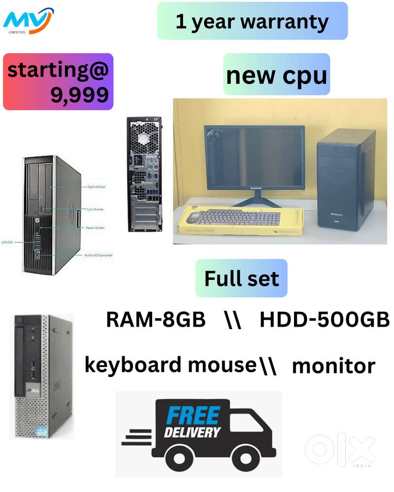 All Basic Software  Starting @ 9,999  Cash on home delivery  1 Year Wa
