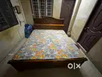 King Size Solid Wood Cot with Storage – Sturdy & Spacious