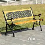 Brand New Garden Bench : Cast iron & Hard wood @Rs 4500+gst