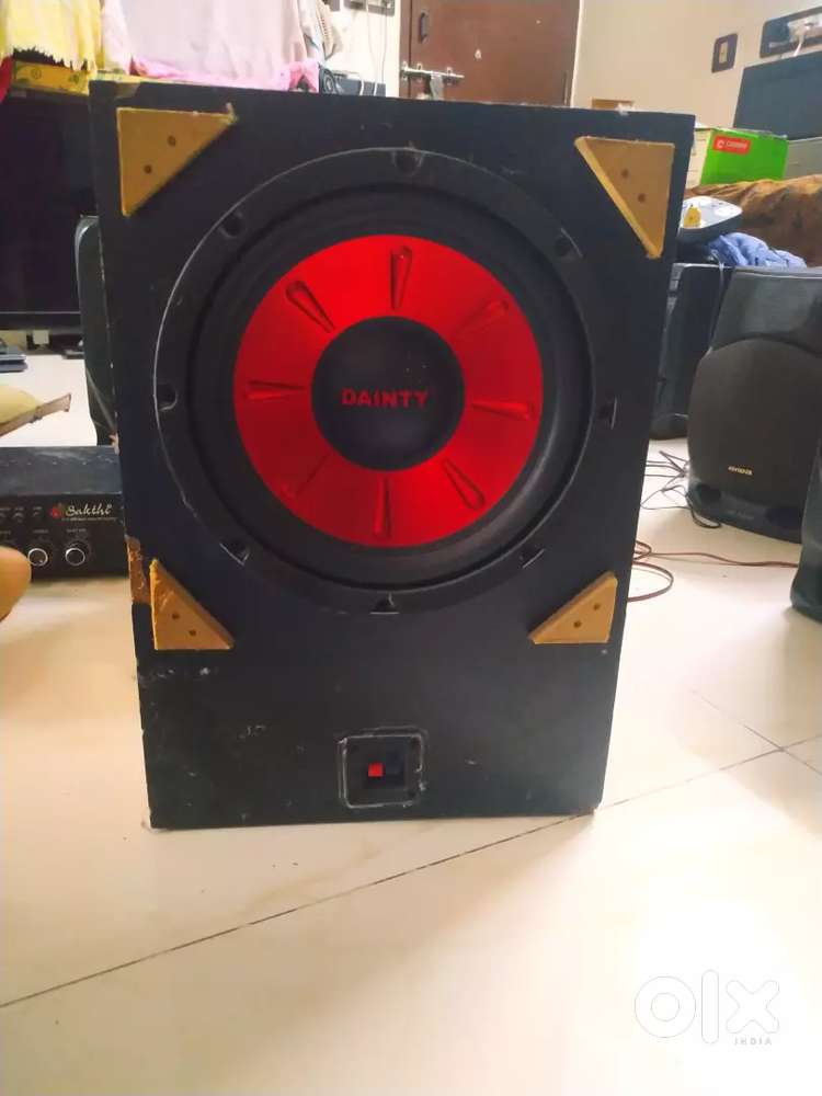 Dainty 8inch Subwoofer Red Cone with Box