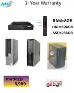Full Set  Cash on home delivery  CPU - Branded  Ram - 8GB DDR3