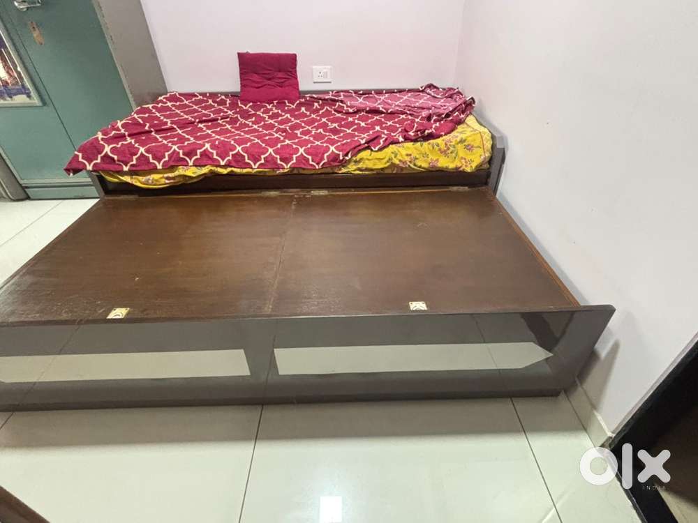 King size Foldable Double bed wooden