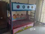 Bunk Bed for upto three kids with storage