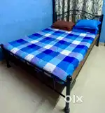 Wrought iron double bed