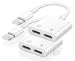 Apple MFi Certified Dual 2in1 Lightning Headphone & Charger USA import