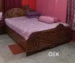 2 SEGUN WOOD KING AND QUEEN SIZE BOX BEDS