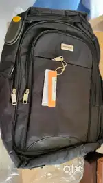 A smart portfolio cum laptop leather bag/ laptop backpack