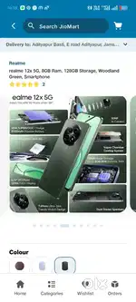 Realme 12x 5g 6 month old