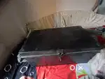Newly painted black trunk