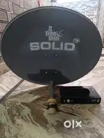 Dish tv bilkul new hai setup box remote sab hai