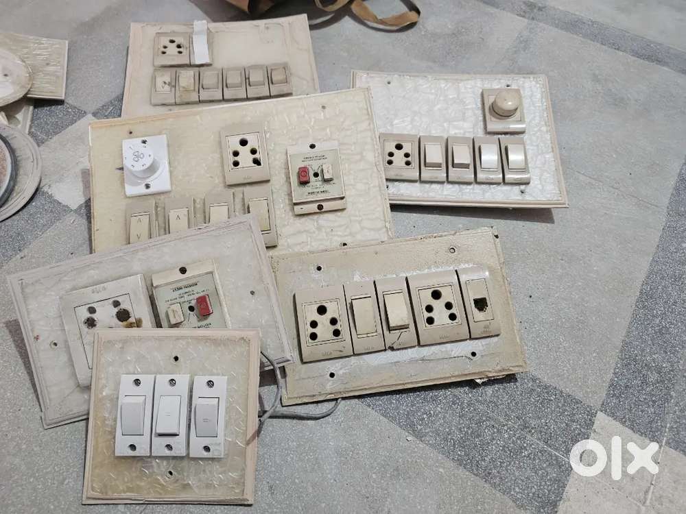 Switch board with plate speaker. Motor on of n.many more