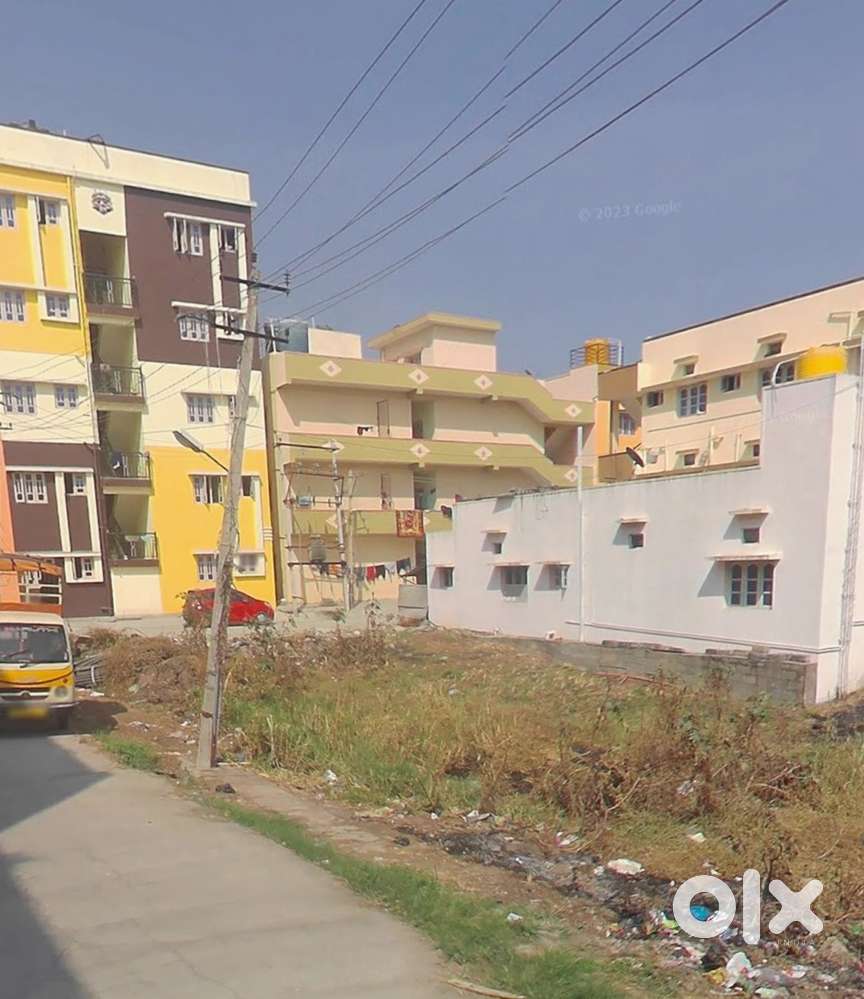 55x44 ft Corner Plot, E Khata, near Bangalore Mysore express highway
