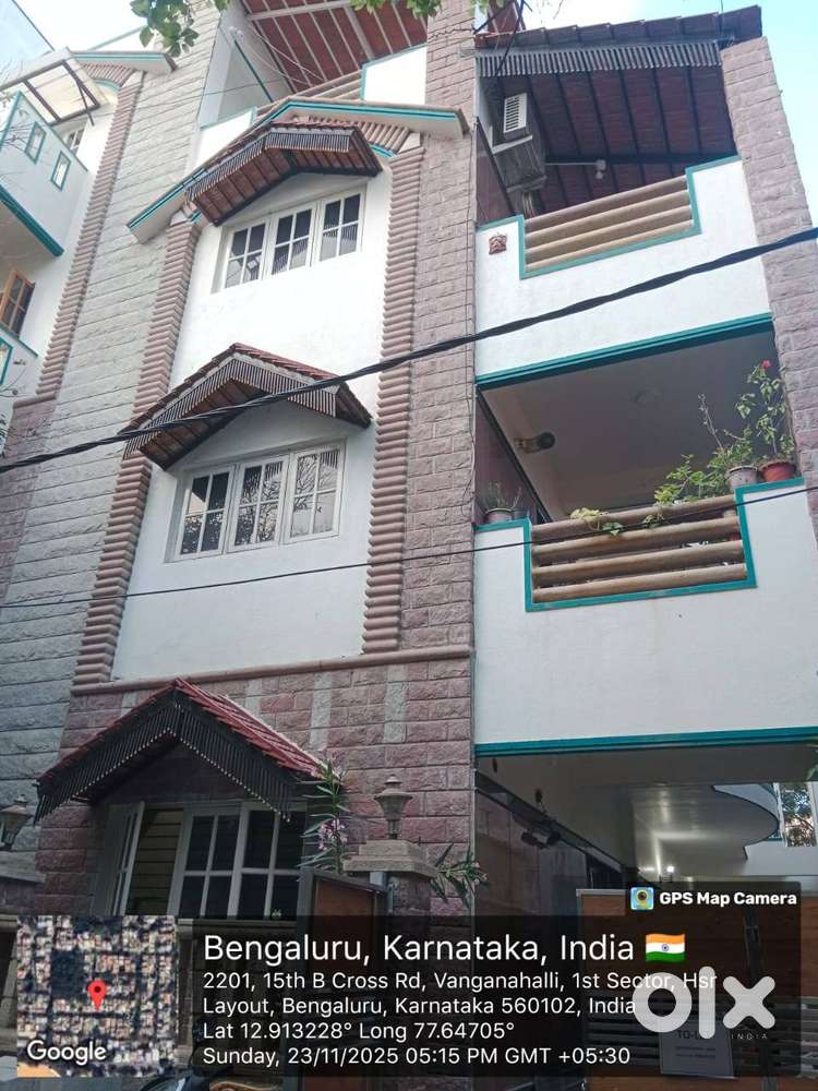 3BHK Independent House available for Lease in HSR Layout
