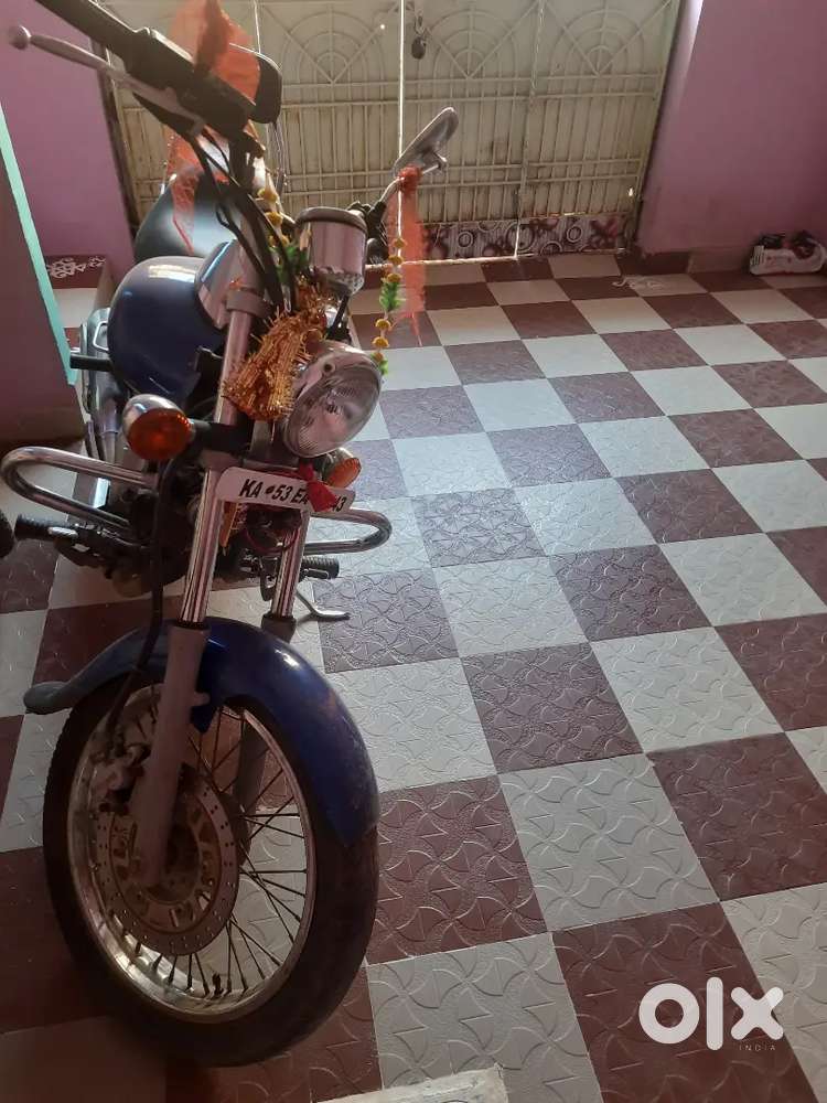 This is a bike of company bajaj.Bike name is Yamaha.