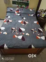 Wooden double bed dewan
