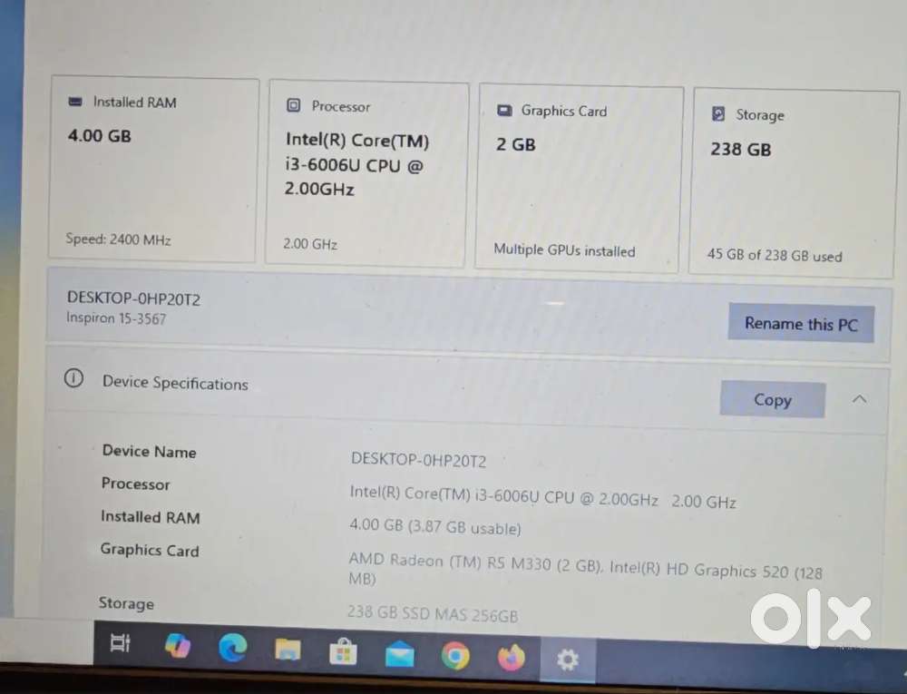 Dell laptop