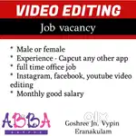 Video editing job vacancy