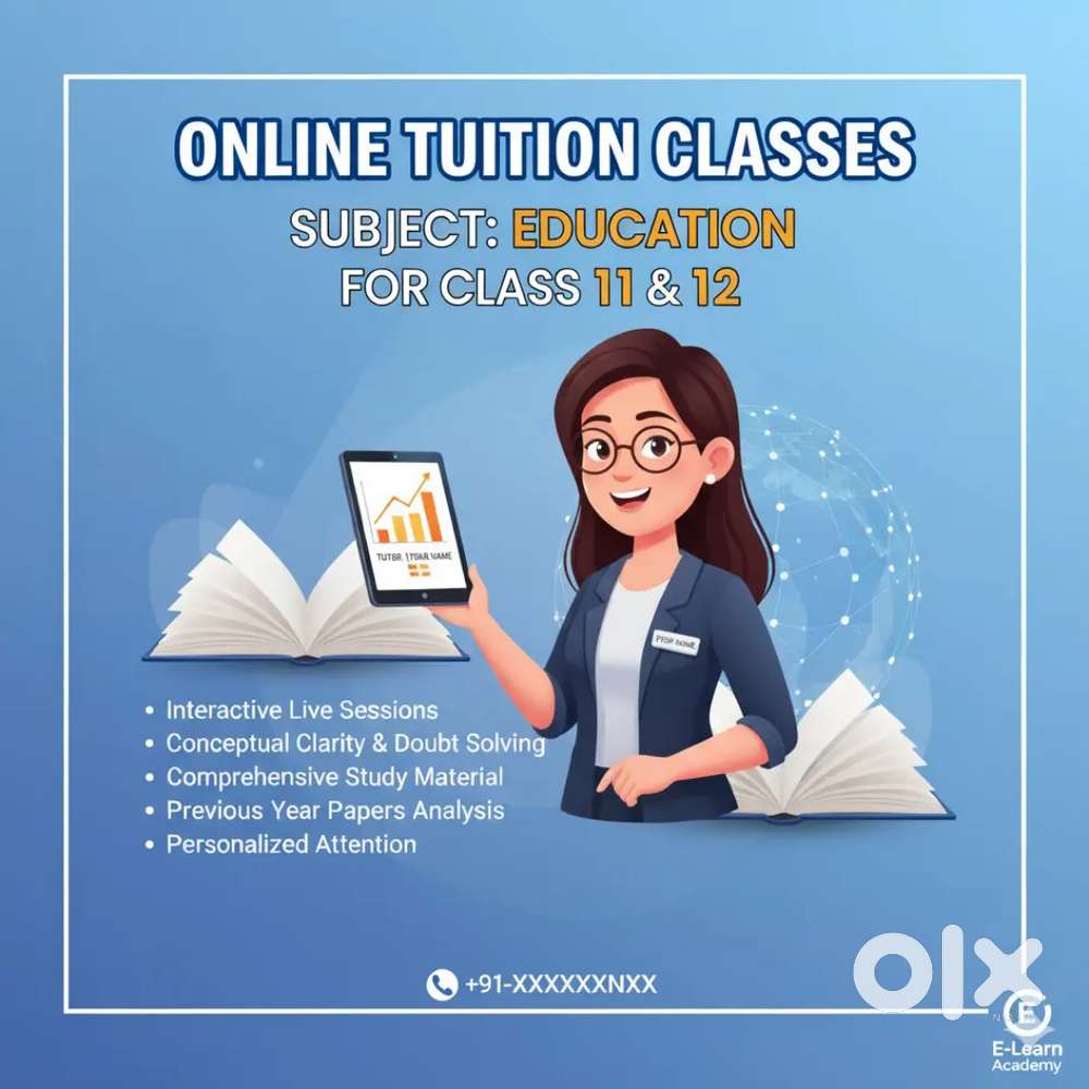 Tuition for Class 11 and 12.