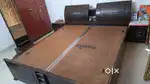 Set of Bed 6*6.5 feet, 2 side tables and rotating dressing glass