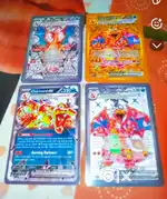 Premium Pokemon card Charizard 4 pieces