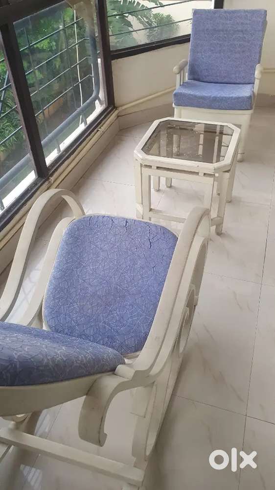 Rocking chair with chair and table set (3 piece set)