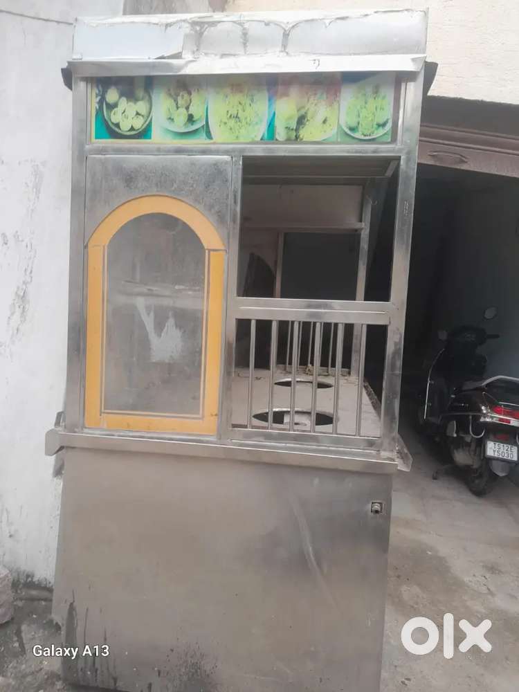 Stanless steel pani puri bandi stall hyderabad Hussaini Alam