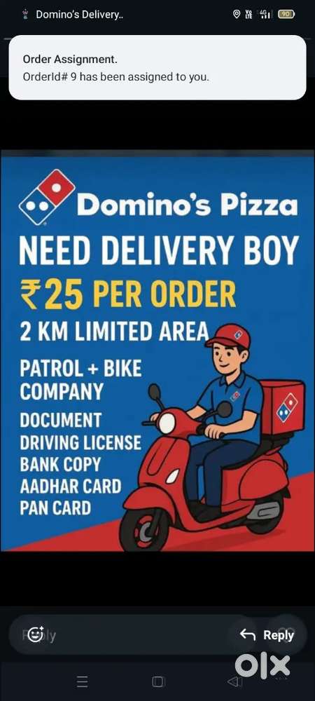 Dominos Pizza delivery boys