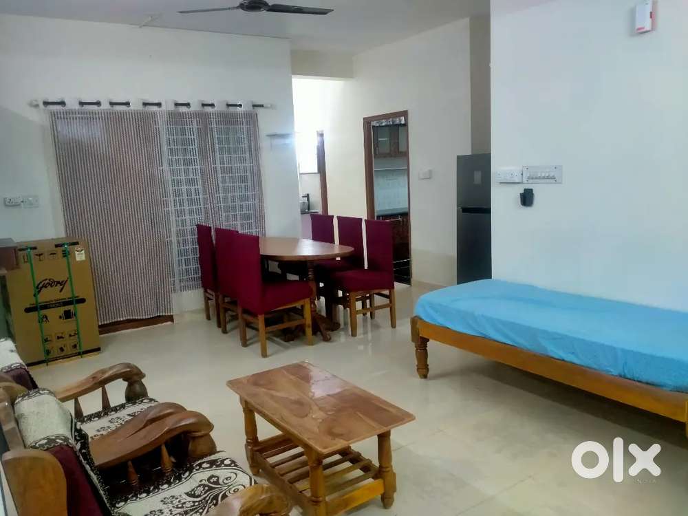 2BHK Fully furnished flats for 2 male or female bachelors