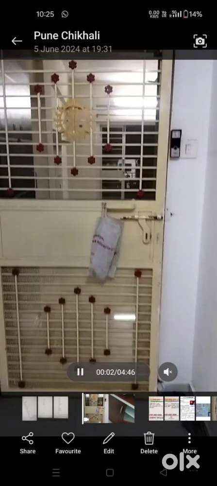 1 BHK furnished flat for rent from 1 DEC 2025